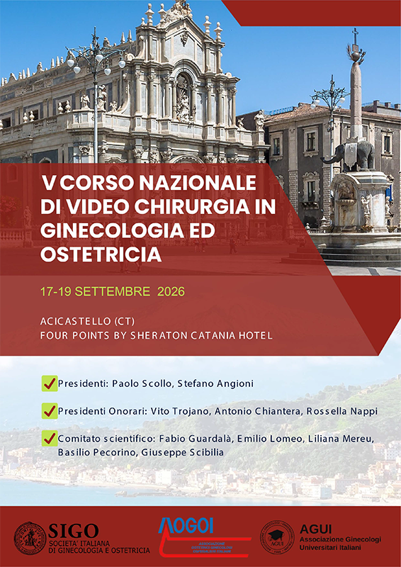 Programma V Corso nazionale di Videochirurgia in Ginecologia e Ostetricia